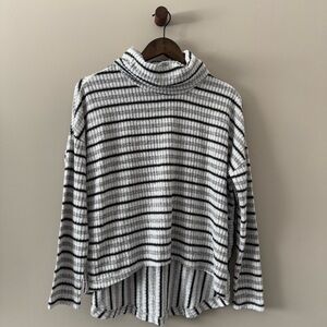 ANTHROPOLOGIE SATURDAY SUNDAY PIPPA HACCI STRIPED TURTLENECK SWEATER SIZE XS
